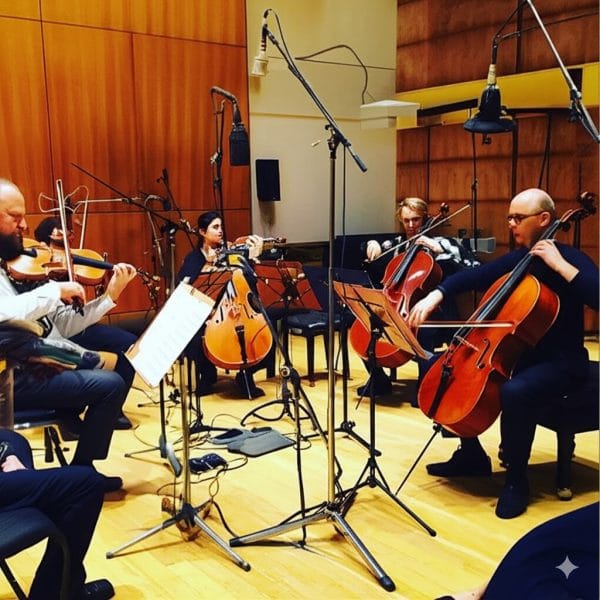 arrangiamento e registrazione Quartetto d'archi dal vivo