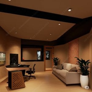 studio a due stanze con progettazione acustica
