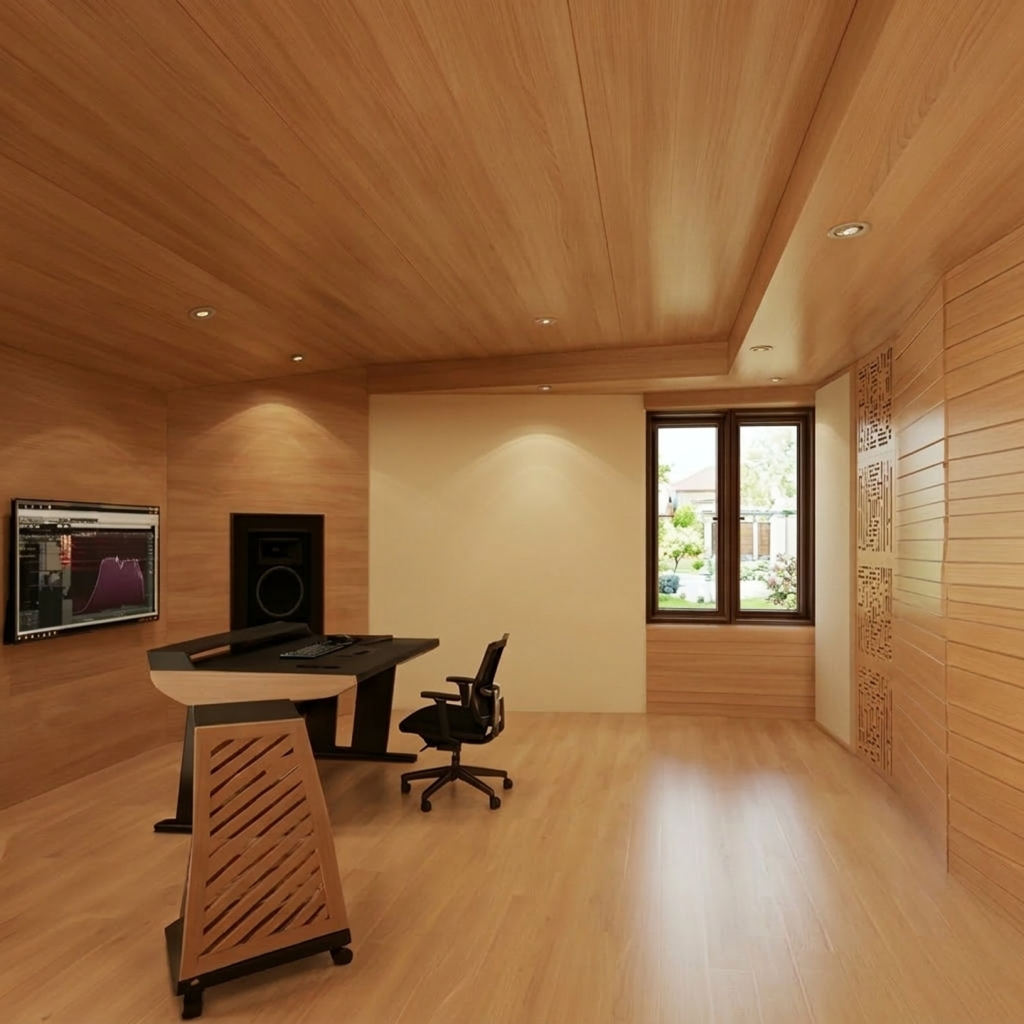 Progettazione Acustica Control Room - Home Studio (Tutto in una stanza)